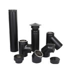 Multi Fuel Stoves Black Flue Pipe , Black Pellet Stove Pipe Reliable Rustproof