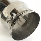 Adjustable Single Wall Stove Pipe , Single Skin Stainless Steel Flue Pipe Adaptor